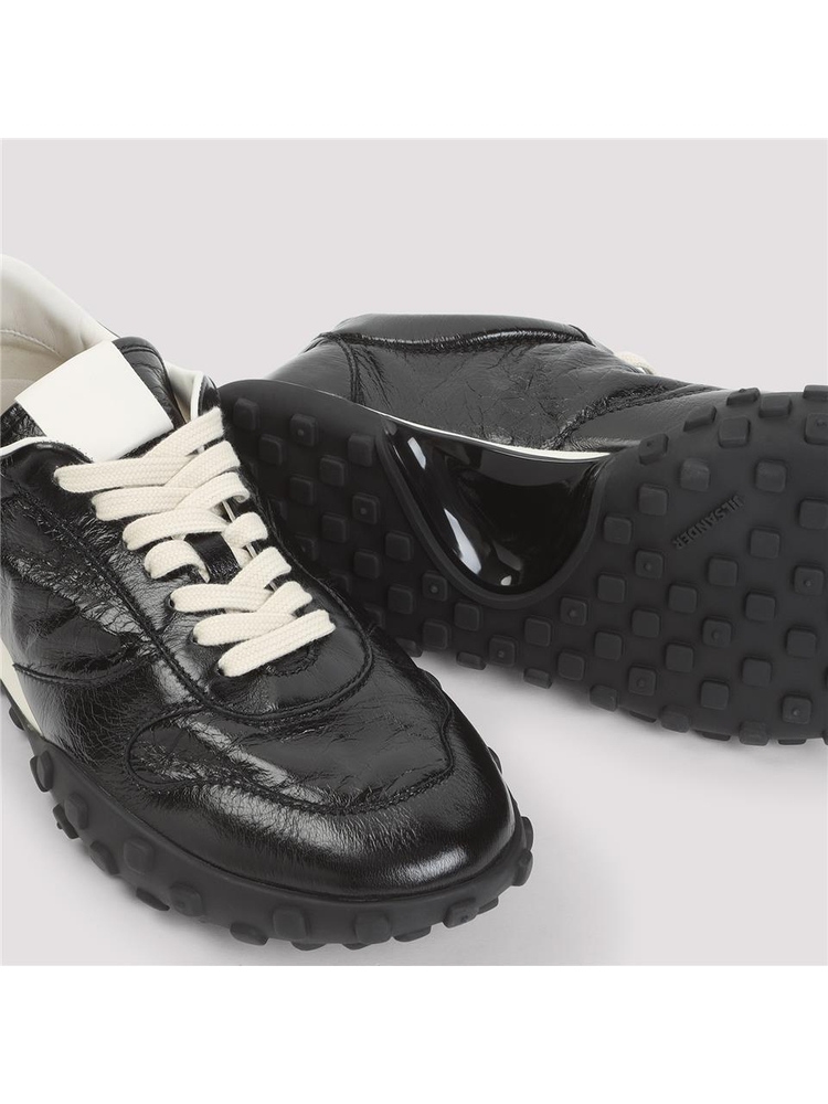 질샌더 SS25 Jil Sander Low Top Sneakers J32WS0056.P8178 Black