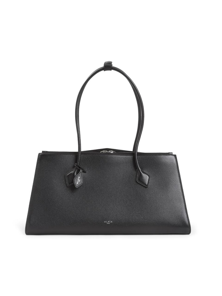 알라이아 SS25 Alaia The Dachshund Tote Bag AA1S06043CA321 Black