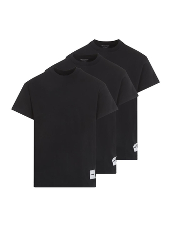 질샌더 SS25 Jil Sander Cotton 3 Pack T-Shirt J47GC0001.J45048 Black