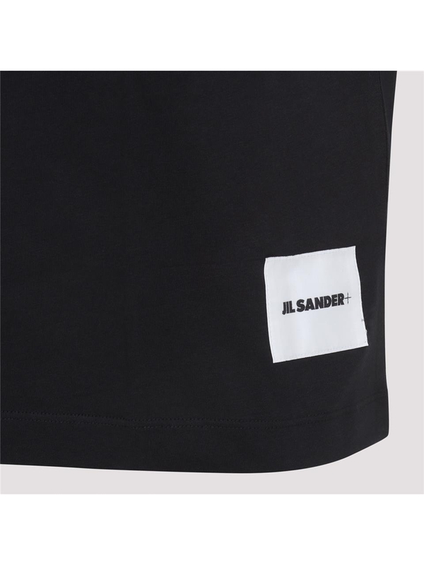 질샌더 SS25 Jil Sander Cotton 3 Pack T-Shirt J47GC0001.J45048 Black