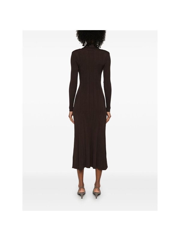 셀프포트레이트 SS25 Dress Self Portrait RS25-038M-BR  BROWN One Color