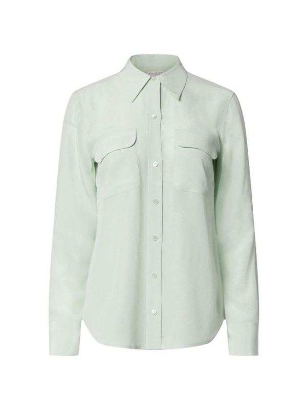 이큅먼트 SS25 Shirt Equipment Q23E231  MISJA GREEN