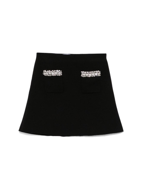 셀프포트레이트 SS25 Skirt Self Portrait RS25-102SK-B  BLACK One Color