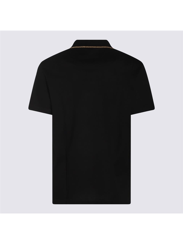 베르사체 SS25 Versace T-shirts and Polos Black 10188571A135251B000 Black