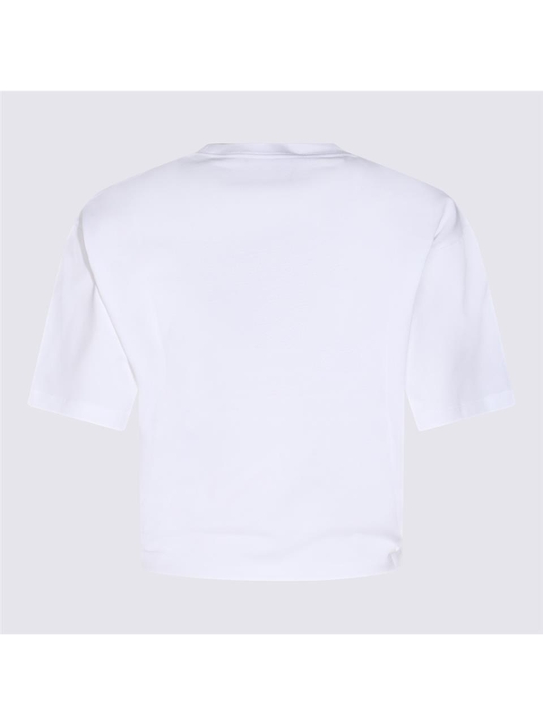 베르사체 SS25 Versace T-shirts and Polos 10188981A136101W000 OPTICAL/WHITE