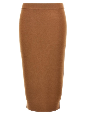 생로랑 FW24 Wool skirt 809129Y76WQ2684 Brown