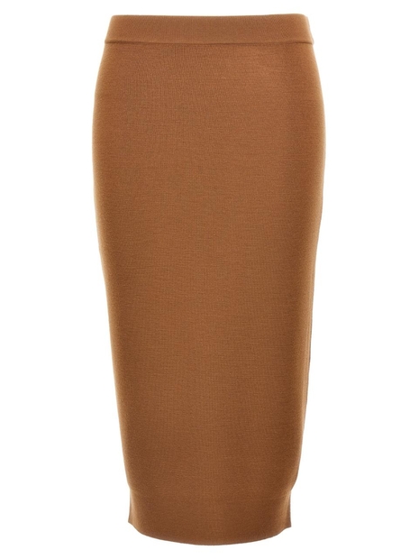 생로랑 FW24 Wool skirt 809129Y76WQ2684 Brown