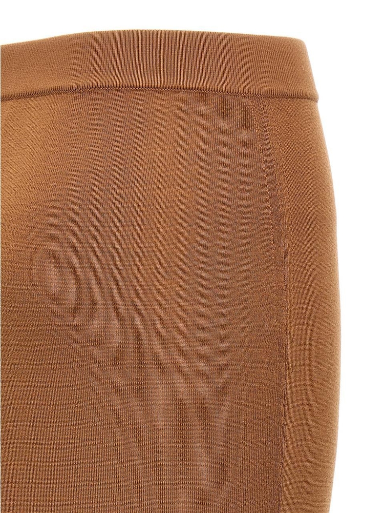 생로랑 FW24 Wool skirt 809129Y76WQ2684 Brown