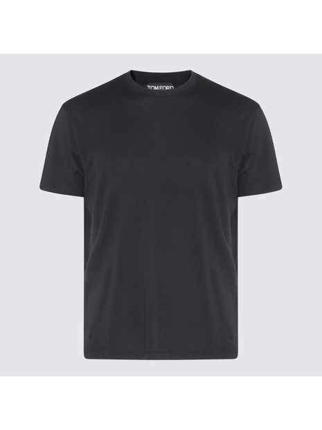 톰 포드 SS25 Tom Ford T-shirts and Polos Black JCS004JMT002S23LB999 Black