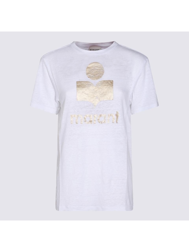 이자벨마랑 에뚜왈 SS25 MARANT ETOILE T-shirts and Polos White 24PTS0001FBA1N10EWHLG White