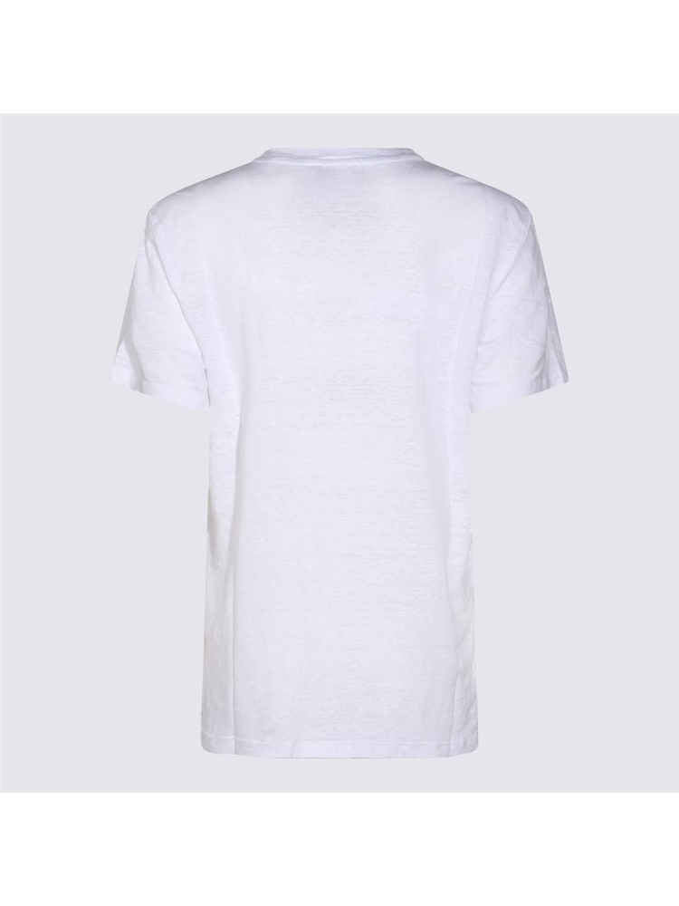 이자벨마랑 에뚜왈 SS25 MARANT ETOILE T-shirts and Polos White 24PTS0001FBA1N10EWHLG White