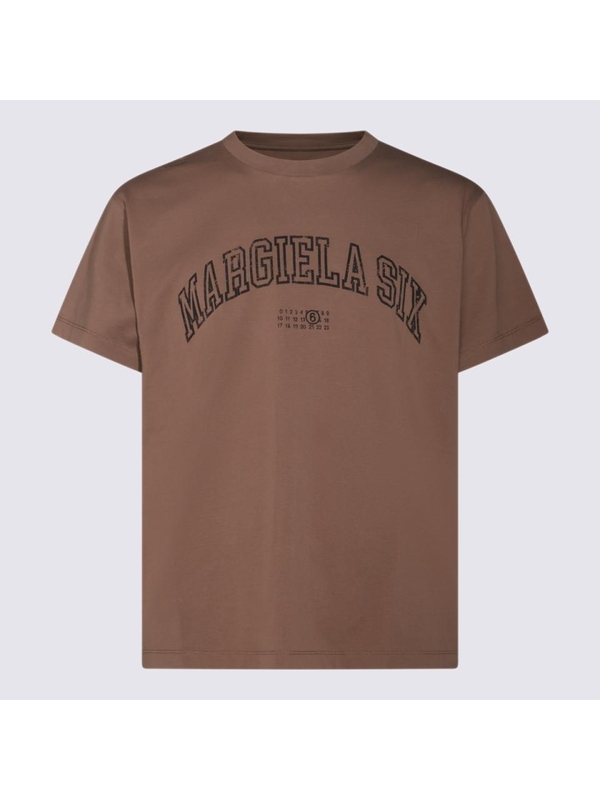 MM6 메종 마르지엘라 SS25 MM6 Maison Margiela T-shirts and Polos SH0GC0046S24312134 Light brown