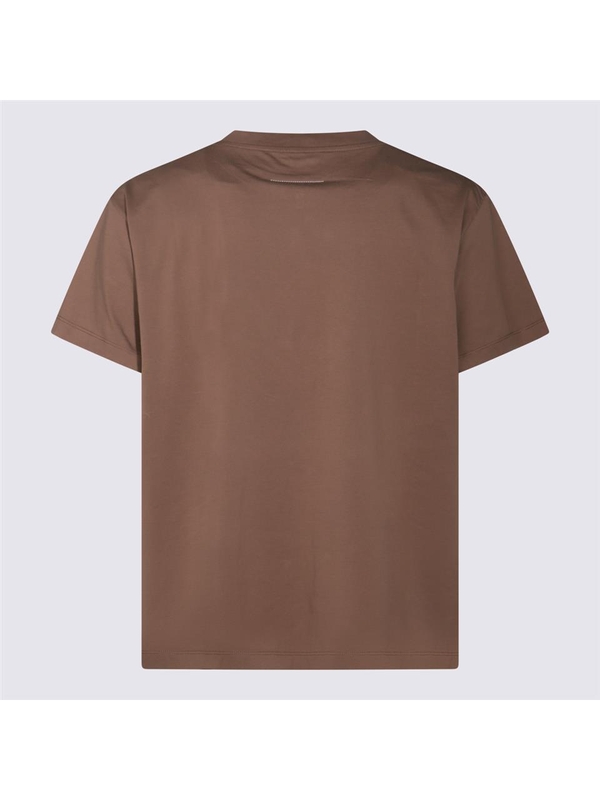 MM6 메종 마르지엘라 SS25 MM6 Maison Margiela T-shirts and Polos SH0GC0046S24312134 Light brown