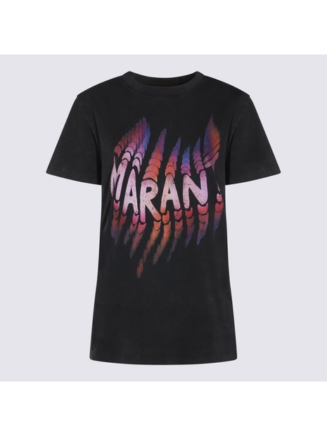 이자벨마랑 에뚜왈 SS25 MARANT ETOILE T-shirts and Polos Black 25PTS0147FAC1N07E02FK Black