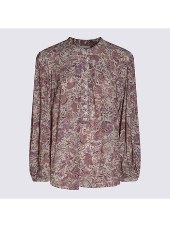 이자벨마랑 에뚜왈 SS25 MARANT ETOILE Shirts 25PHT0562FAC1J02EECPE ECRU/PURPLE