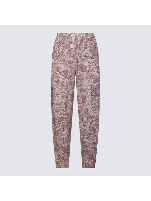 이자벨마랑 에뚜왈 SS25 MARANT ETOILE Trousers 25PPA0506FAC1J02EECPE ECRU/PURPLE