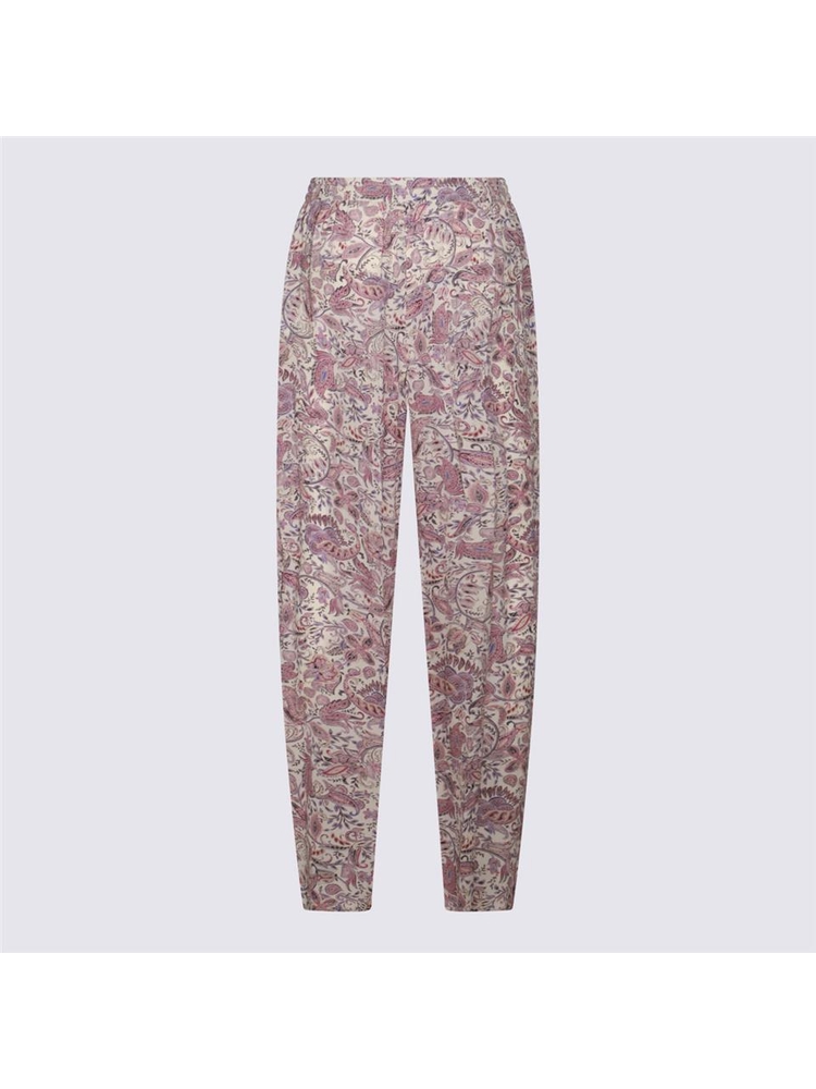 이자벨마랑 에뚜왈 SS25 MARANT ETOILE Trousers 25PPA0506FAC1J02EECPE ECRU/PURPLE