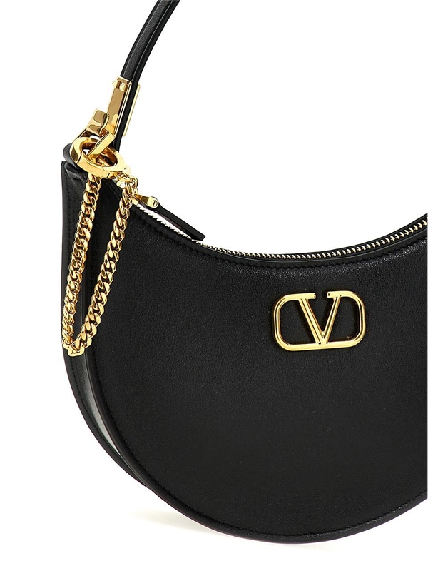 발렌티노 가라바니 FW24 ValentinoGaravani Mini Hobo VLogo shoulder bag 5W0P0W19DLG0NO Black  