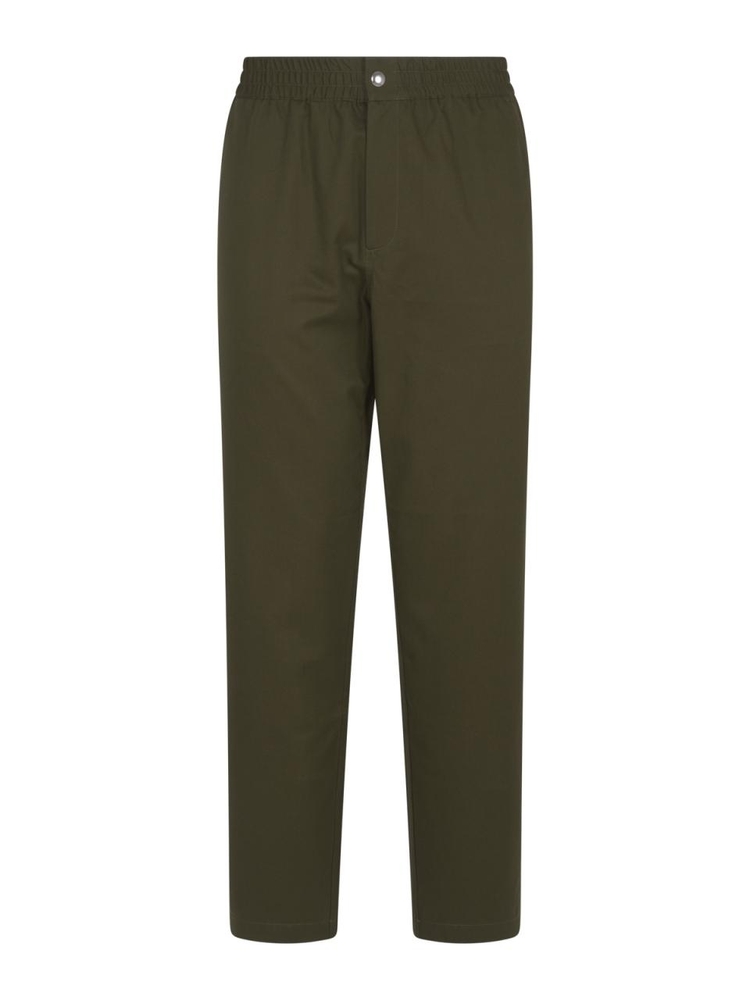 메종키츠네 FW24 MAISON KITSUNE Trousers MM01119WW0122P384 Military green