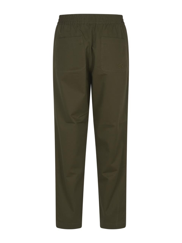 메종키츠네 FW24 MAISON KITSUNE Trousers MM01119WW0122P384 Military green