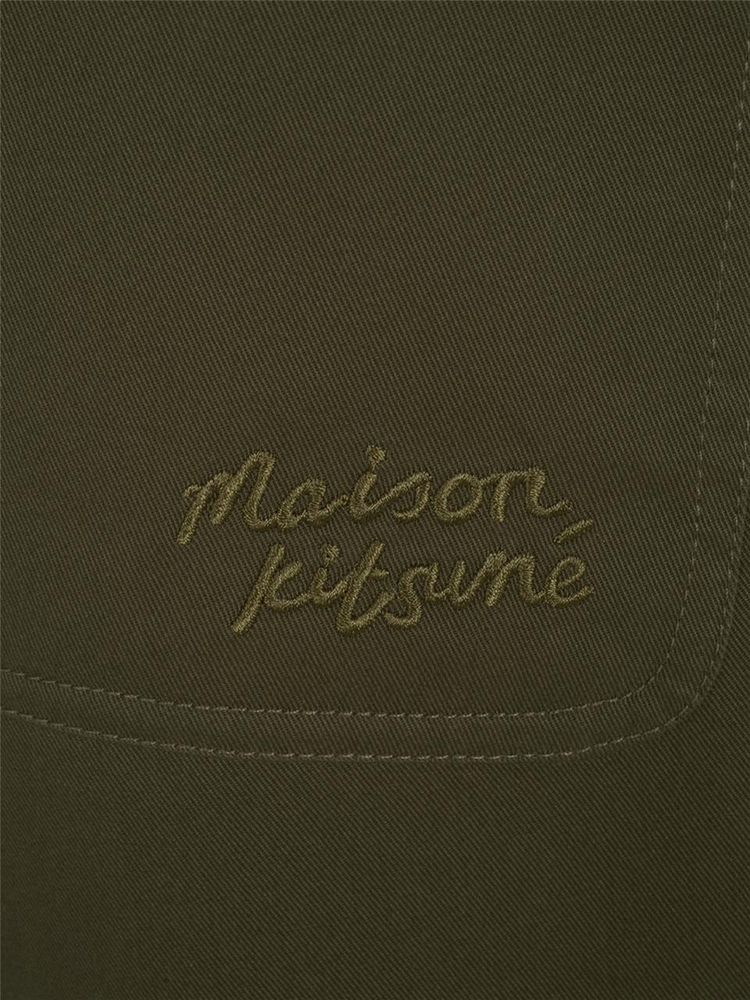 메종키츠네 FW24 MAISON KITSUNE Trousers MM01119WW0122P384 Military green