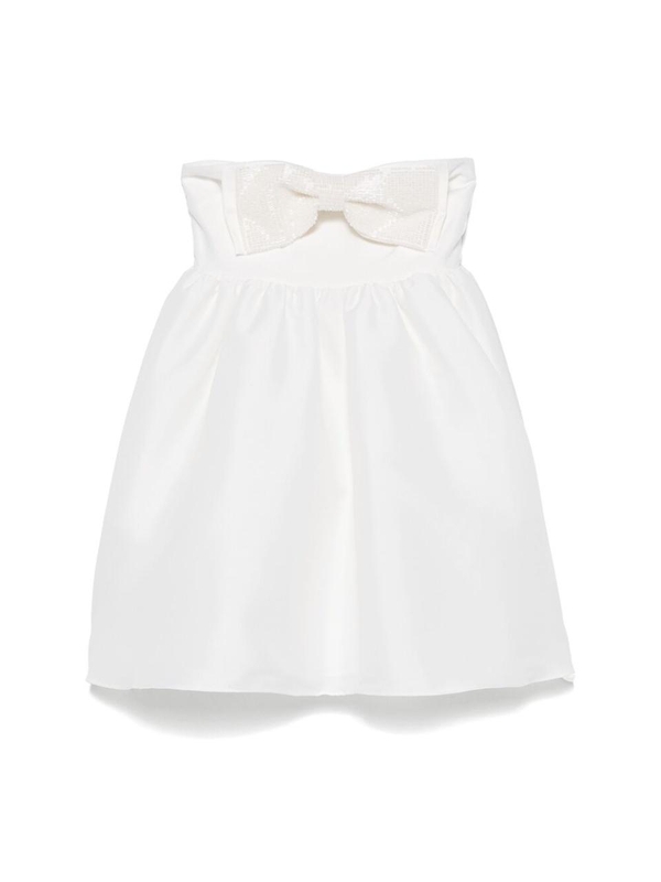 셀프포트레이트 SS25 Dress Self Portrait RS25-128S-W  WHITE One Color