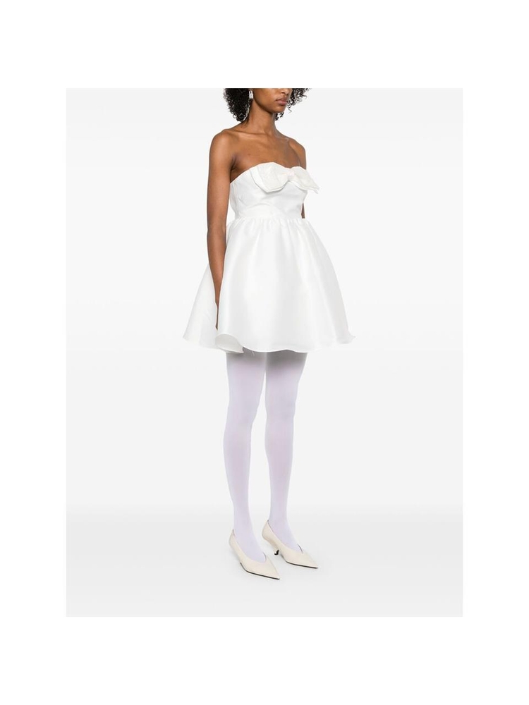 셀프포트레이트 SS25 Dress Self Portrait RS25-128S-W  WHITE One Color