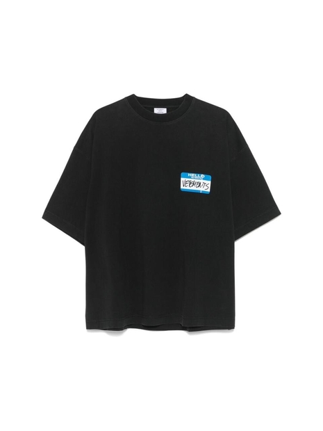 베트멍 SS25 T-shirt Vetements UA66TR710B  1000 One Color