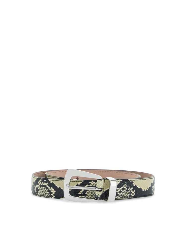 케이트 SS25 python-printed benny belt 10012 803 NATURAL