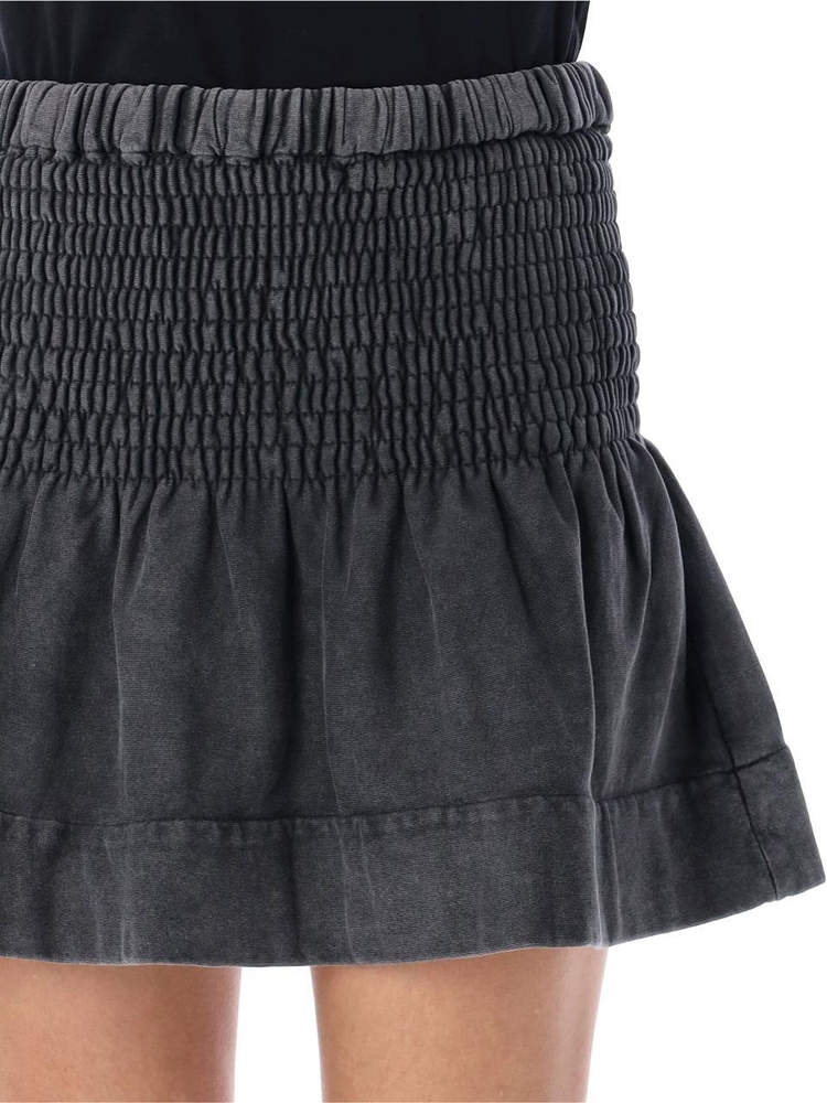 이자벨마랑 에뚜왈 FW24 MARANT ETOILE Pacifica mini skirt Black JU0146FAB1M02E02FK Black