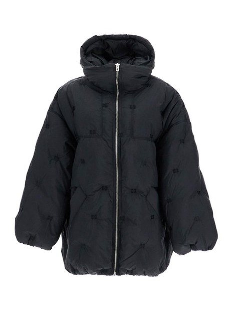 가니 SS25 down jacket with embroidered logo F9545 BLACK