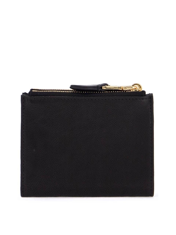 미우미우 SS25 nappa leather bi-fold wallet 5ML024 AEFX NERO