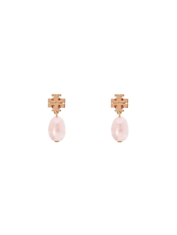 토리버치 SS25 kira earring with pearl 65156 ROSE GOLD / CHAMPANGE