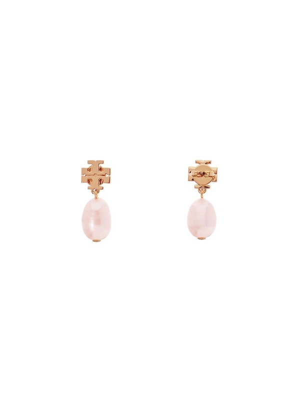 토리버치 SS25 kira earring with pearl 65156 ROSE GOLD / CHAMPANGE