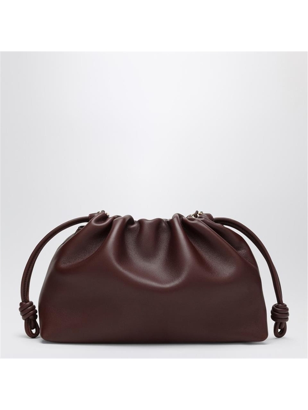 로에베 SS25 Loewe Flamenco Purse burgundy leather bag A411FCRX02LE Burgundy