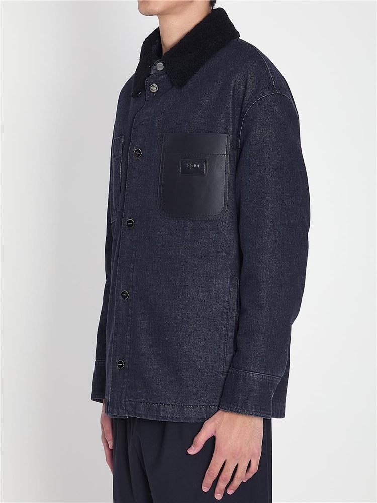 펜디 FW24 Denim jacket FW1363_ATK7_FOQA1 BLACK