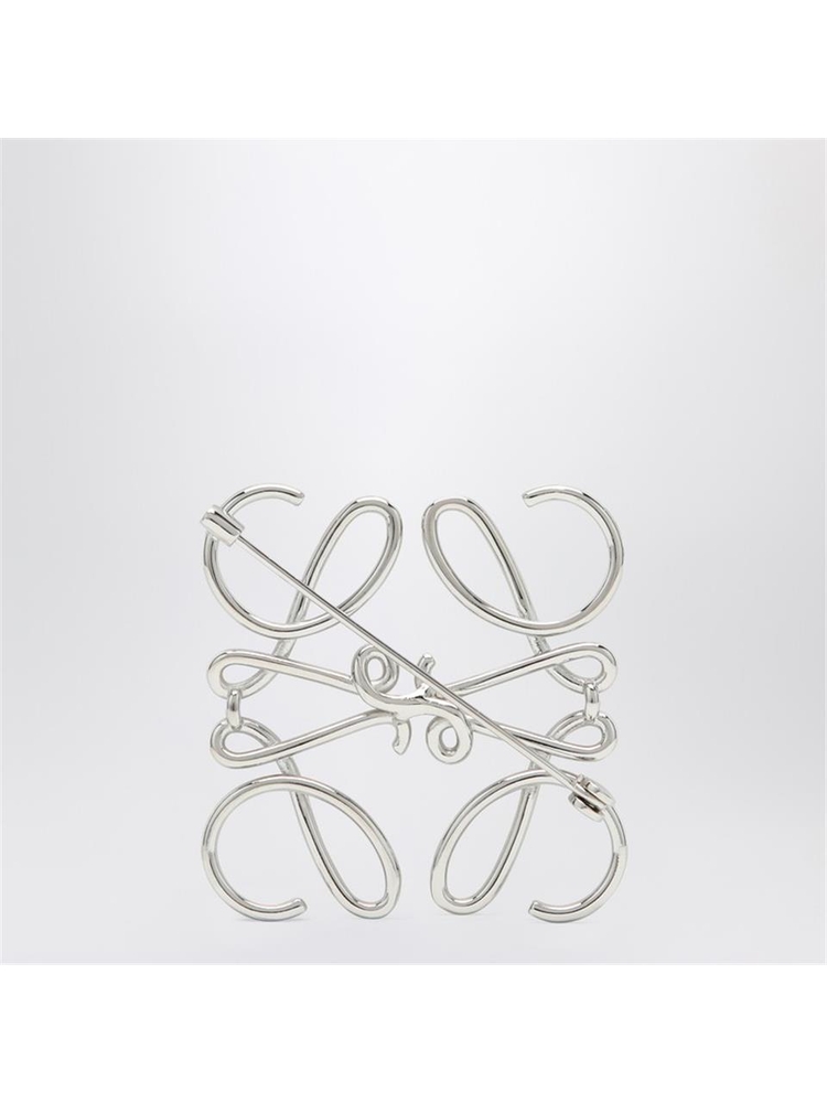 로에베 SS25 Loewe Anagram brooch in silver metal 111.25.020PR Metal