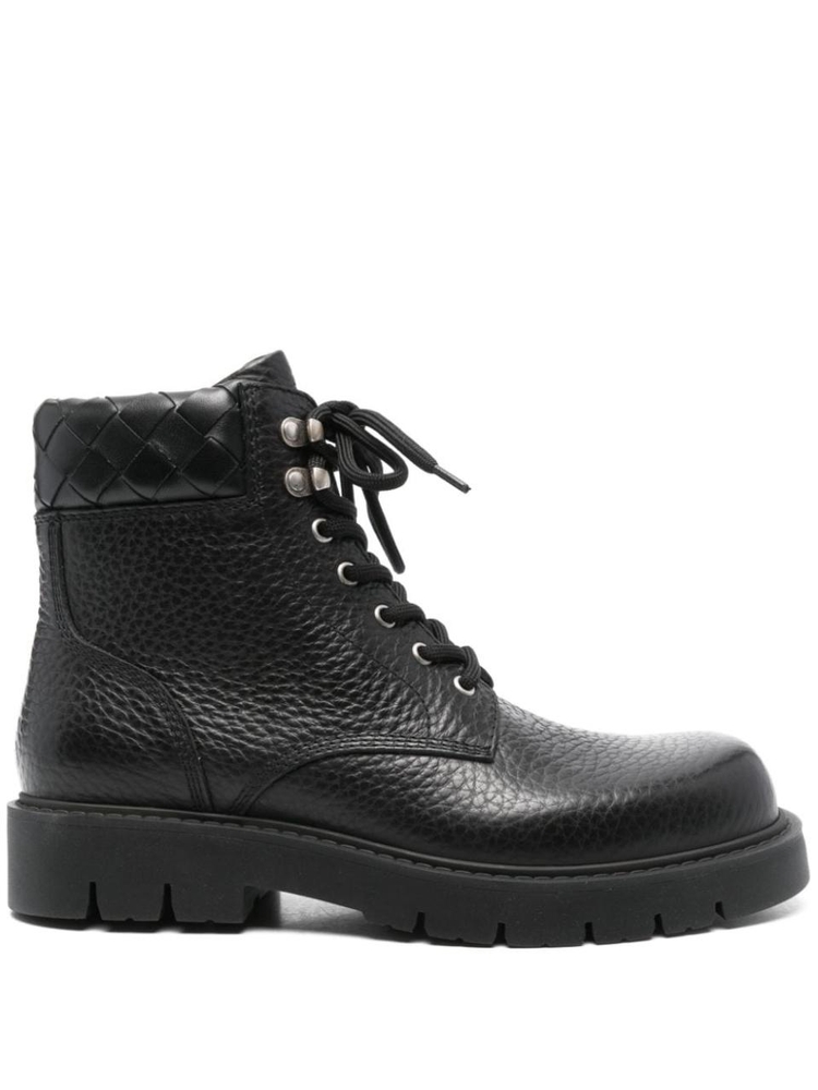 보테가베네타 FW24 Stivaletto Haddock in pelle 796451V4EP01001 Black  