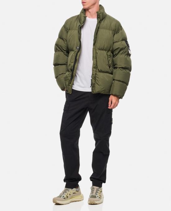 [해외배송] 24FW 스톤 아일랜드 가먼트 다이 크링클 Reps R NY 다운 자켓 811540123V0059 Green