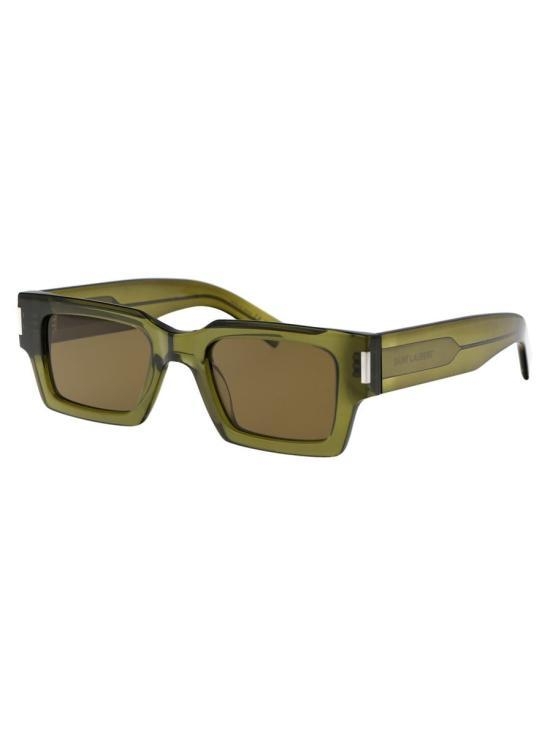 [해외배송] 24FW 생로랑 선글라스 SL 572 005 GREEN GREEN BROWN