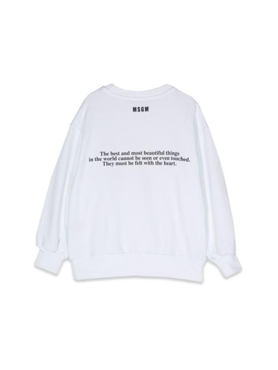 [해외배송] 23SS  키즈  엠에스지엠 풀오버 MS029435K 001 WHITE