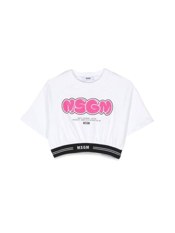 [해외배송] 23SS  키즈  엠에스지엠 풀오버 MS029444K 001 WHITE