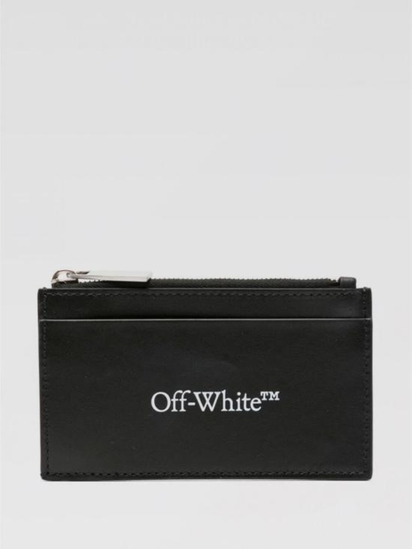 [해외배송] 24FW 오프화이트 남성지갑 OMND095F24LEA0011001 Black