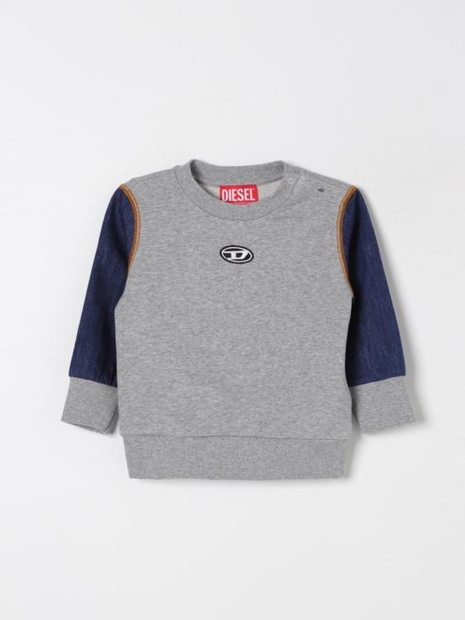 [해외배송] 24FW  키즈  디젤 풀오버 K00573KYAYR K963 Grey