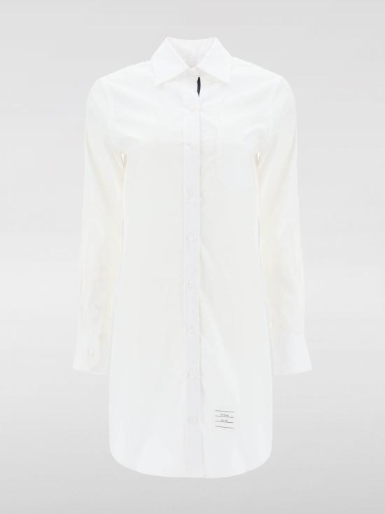 [해외배송] 24FW 톰브라운 롱 원피스 FDS002E03113 100 White