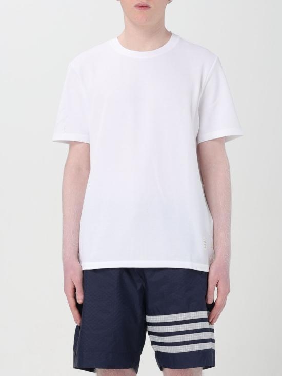 [해외배송] 24SS 톰브라운 반팔 티셔츠 MJS056A00050 100 White