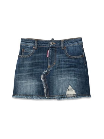 [해외배송] 22FW  키즈  디스퀘어드2 스커트 DQ1204K D0A01DQ01 DENIM