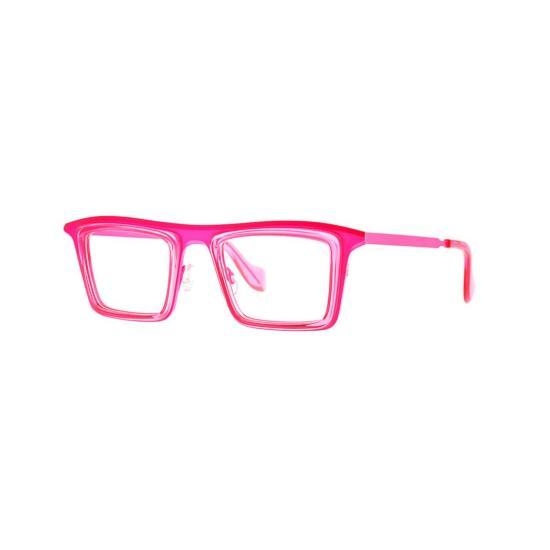 [해외배송] 24FW 테오 아이웨어 선글라스 TRELLIS 013 TRANSPARENT FLUO PINK 13