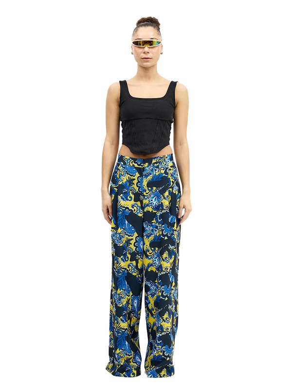 Paisley Wide- fit Pants 