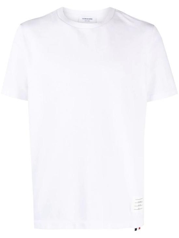 [해외배송] 24FW 톰브라운 반팔 티셔츠 MJS056A00050 100 WHITE